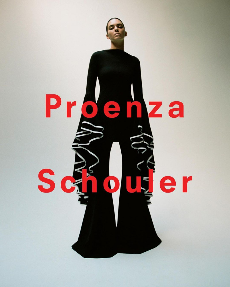 Kendall Jenner featured in  the Proenza Schouler advertisement for Spring/Summer 2023