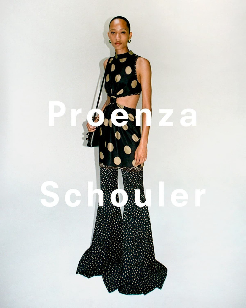 Selena Forrest featured in  the Proenza Schouler advertisement for Spring/Summer 2023