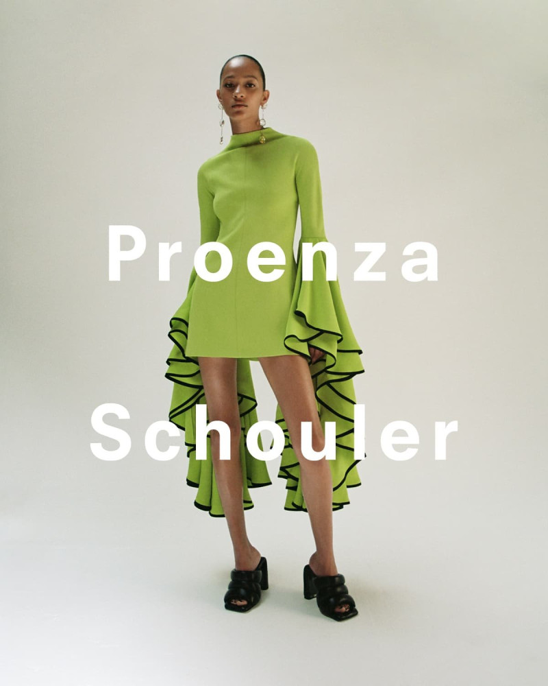 Selena Forrest featured in  the Proenza Schouler advertisement for Spring/Summer 2023