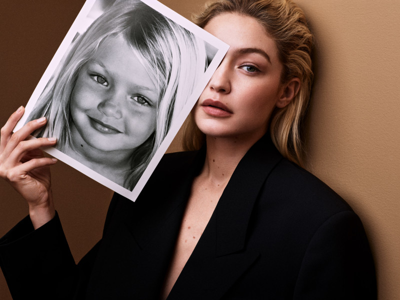 Gigi Hadid featured in  the Hugo Boss advertisement for Spring/Summer 2023