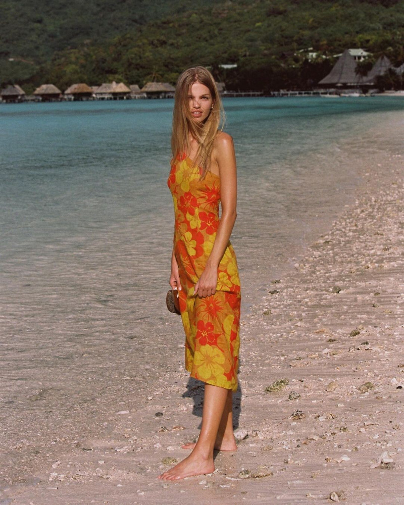 Daphne Groeneveld featured in  the Faithfull The Brand Tropiques lookbook for Resort 2023