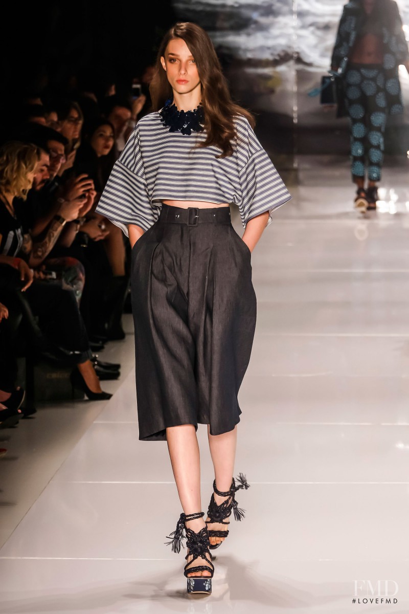 Larissa Marchiori featured in  the Colcci fashion show for Spring/Summer 2015