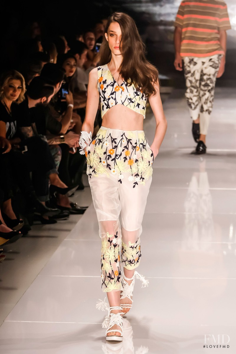 Larissa Marchiori featured in  the Colcci fashion show for Spring/Summer 2015