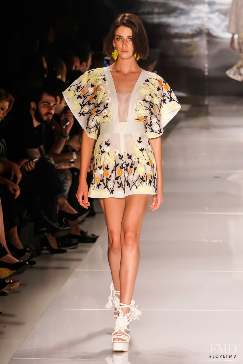 Cristina Herrmann featured in  the Colcci fashion show for Spring/Summer 2015