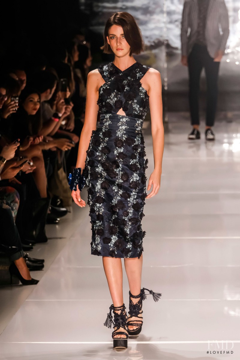 Cristina Herrmann featured in  the Colcci fashion show for Spring/Summer 2015