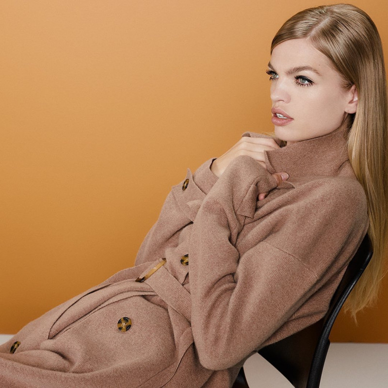 Daphne Groeneveld featured in  the Naked Cashmere advertisement for Holiday 2022