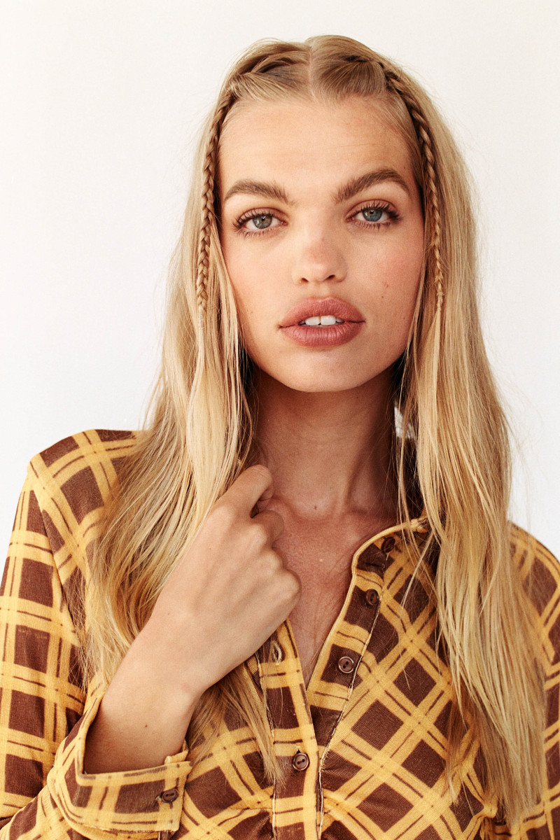 Daphne Groeneveld featured in  the With Jéan catalogue for Pre-Fall 2021