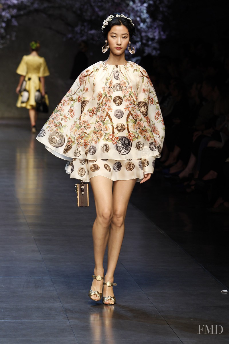 Ji Hye Park featured in  the Dolce & Gabbana fashion show for Spring/Summer 2014