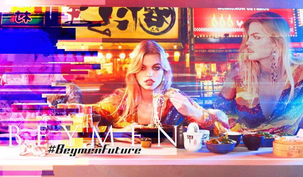 Daphne Groeneveld featured in  the Beymen advertisement for Spring/Summer 2018