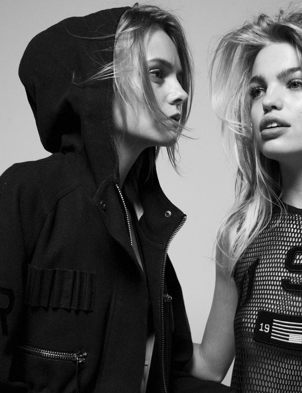 Daphne Groeneveld featured in  the Zoe Karssen x Daphne Groeneveld advertisement for Summer 2016