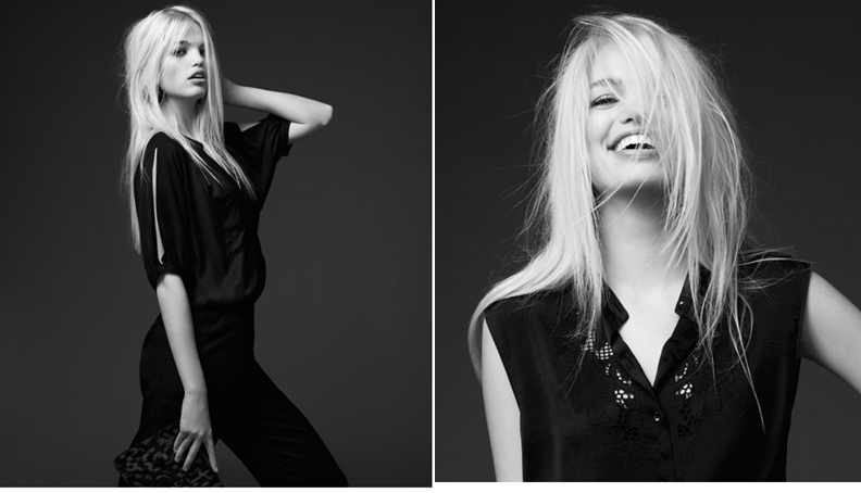 Daphne Groeneveld featured in  the H&M Glam Nouveau advertisement for Summer 2013