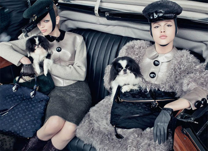 Daphne Groeneveld featured in  the Louis Vuitton advertisement for Autumn/Winter 2011