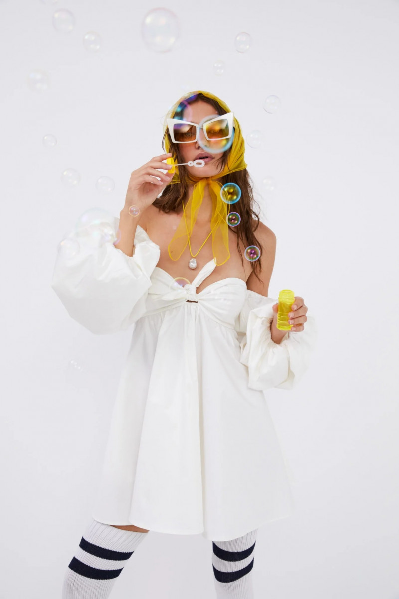 Alissa Sugawara featured in  the For Love & Lemons lookbook for Resort 2023