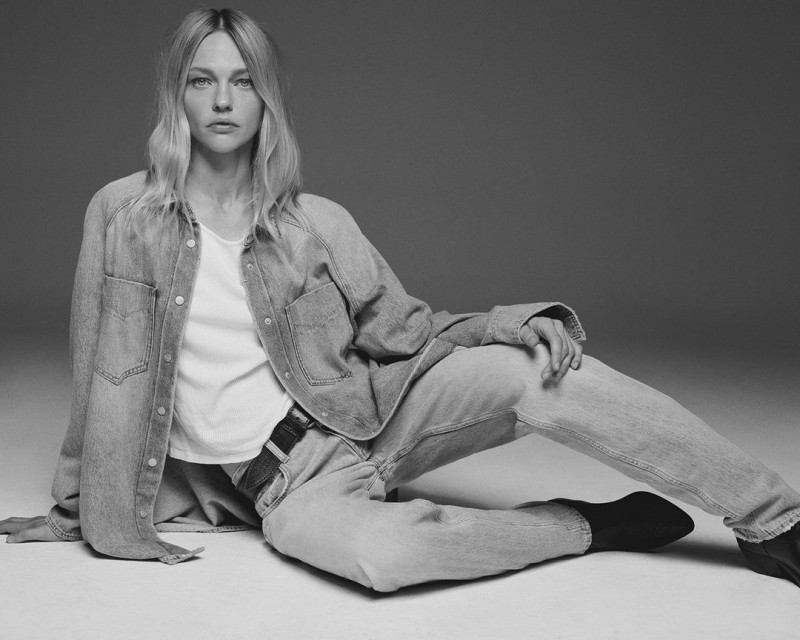 Sasha Pivovarova featured in  the Closed advertisement for Spring/Summer 2023
