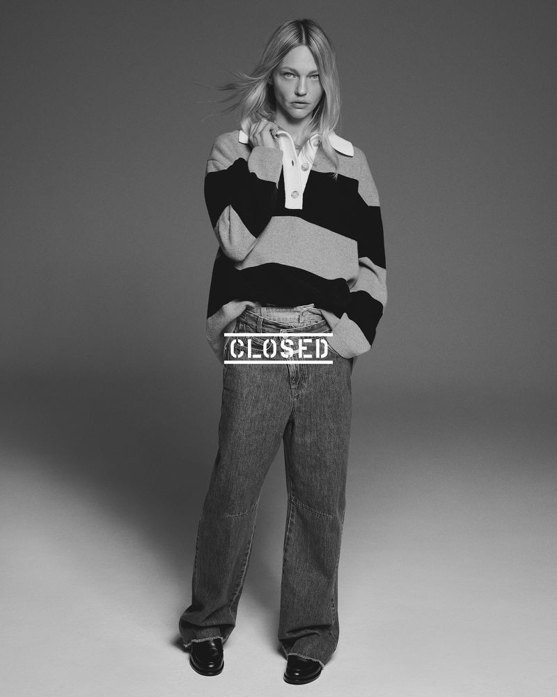 Sasha Pivovarova featured in  the Closed advertisement for Spring/Summer 2023