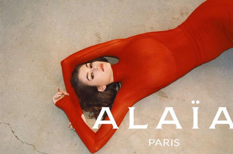 Kaia Gerber featured in  the Alaia Winter/Spring 2023 featuring Kaia Gerber advertisement for Spring 2023