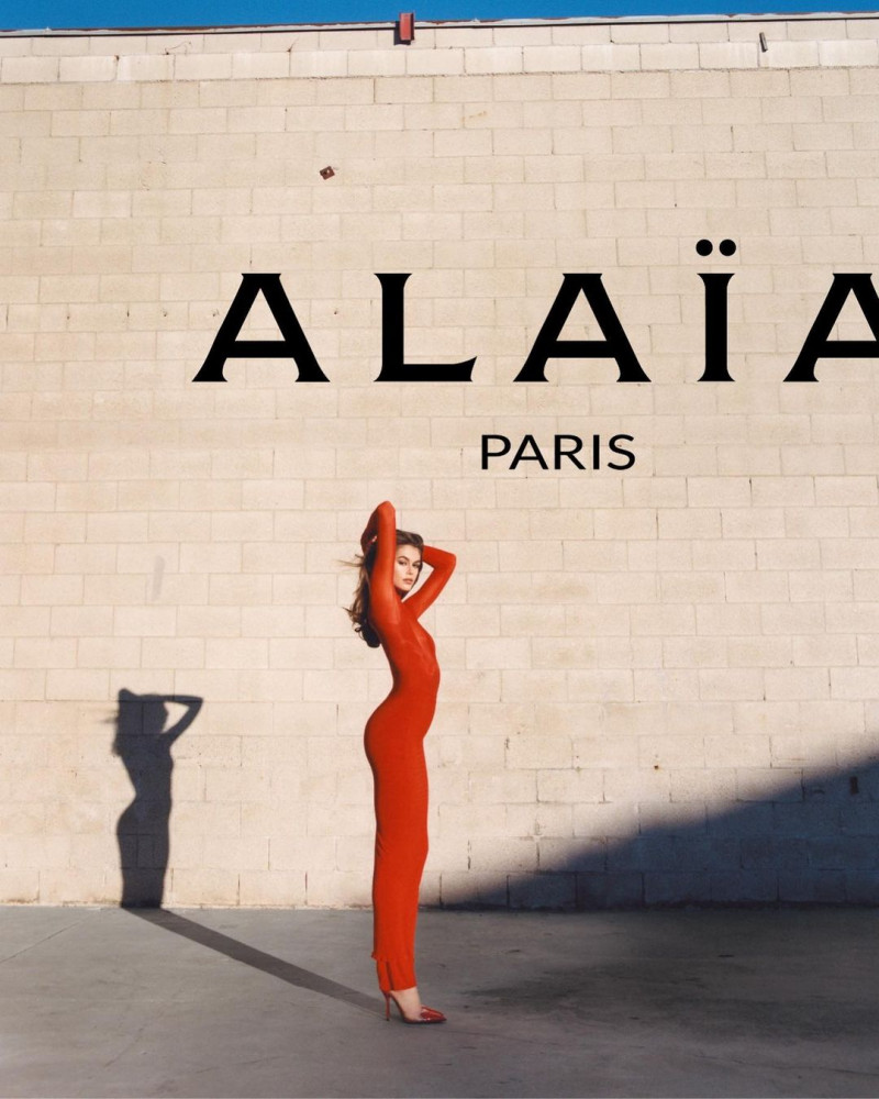 Kaia Gerber featured in  the Alaia Winter/Spring 2023 featuring Kaia Gerber advertisement for Spring 2023