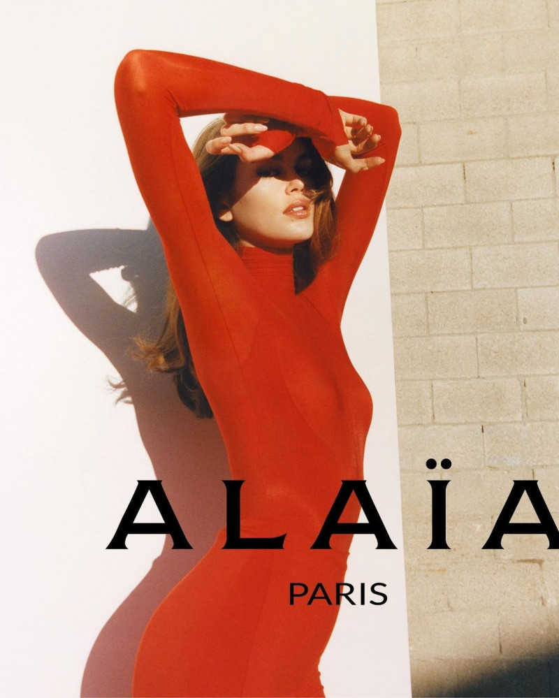 Kaia Gerber featured in  the Alaia Winter/Spring 2023 featuring Kaia Gerber advertisement for Spring 2023