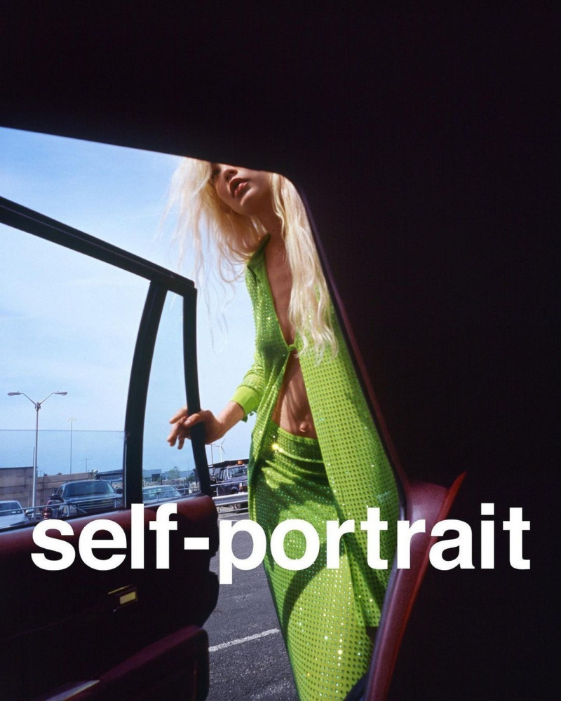 Gigi Hadid featured in  the Self Portrait advertisement for Spring/Summer 2023