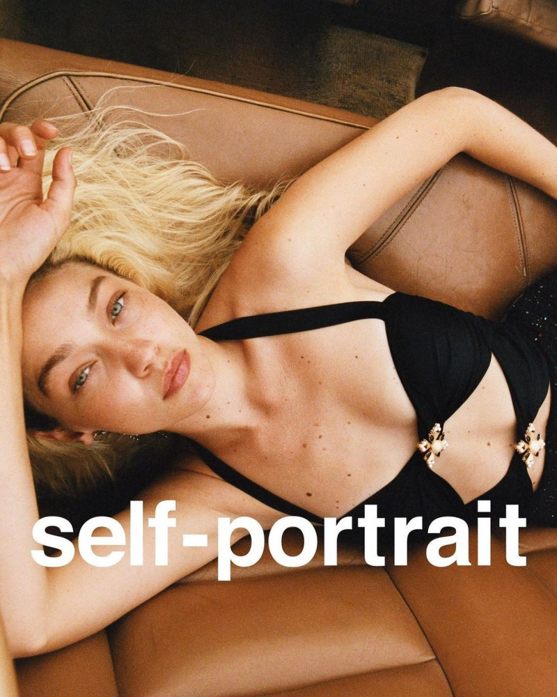 Gigi Hadid featured in  the Self Portrait advertisement for Spring/Summer 2023