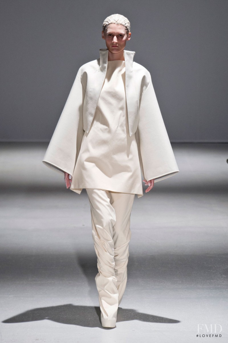 Marie Piovesan featured in  the Gareth Pugh fashion show for Autumn/Winter 2014