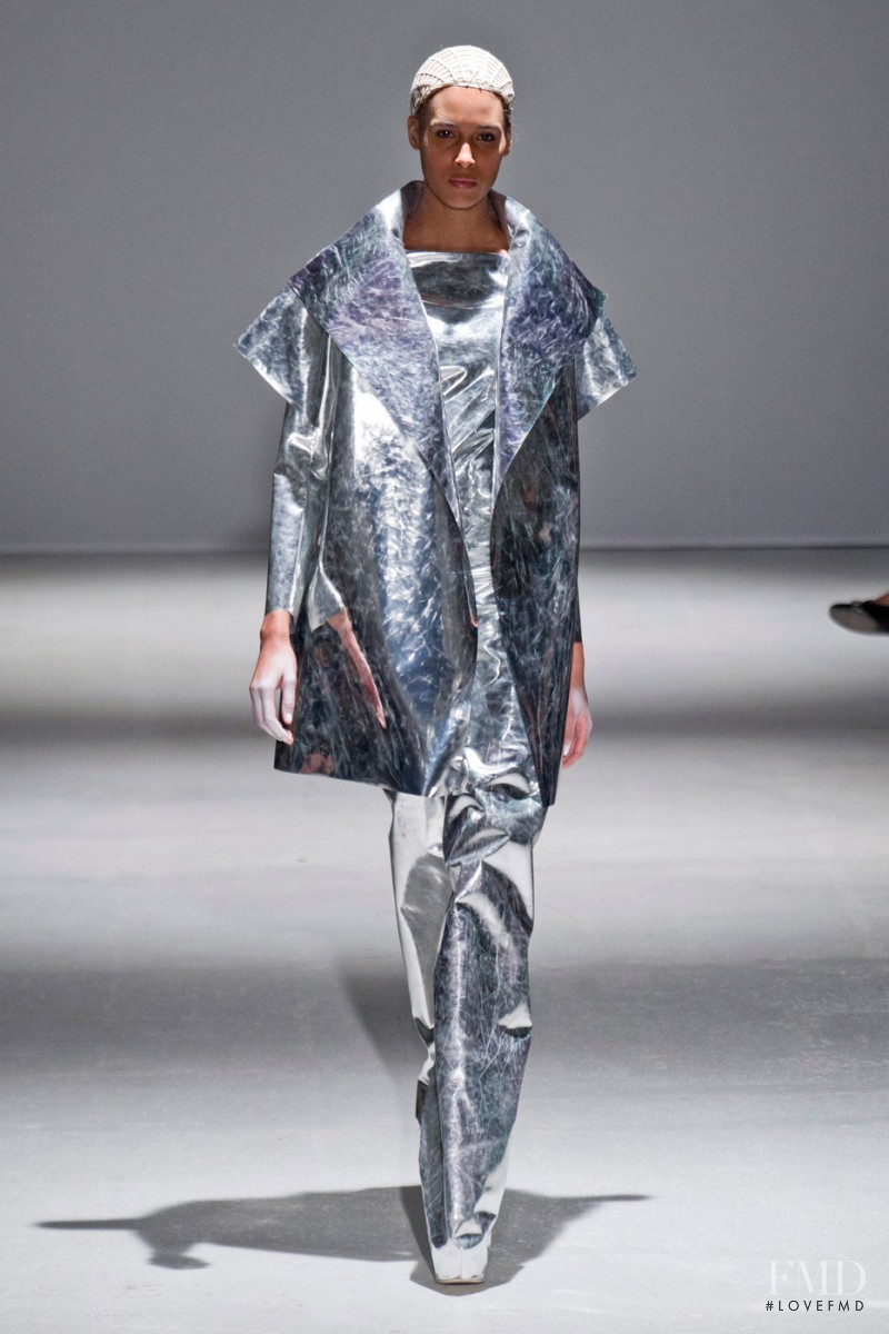Cindy Bruna featured in  the Gareth Pugh fashion show for Autumn/Winter 2014