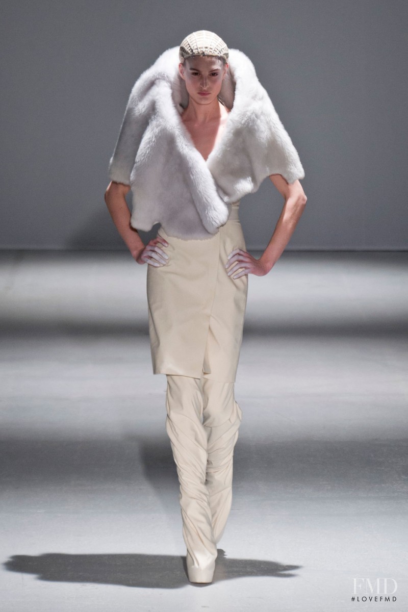 Elodia Prieto featured in  the Gareth Pugh fashion show for Autumn/Winter 2014