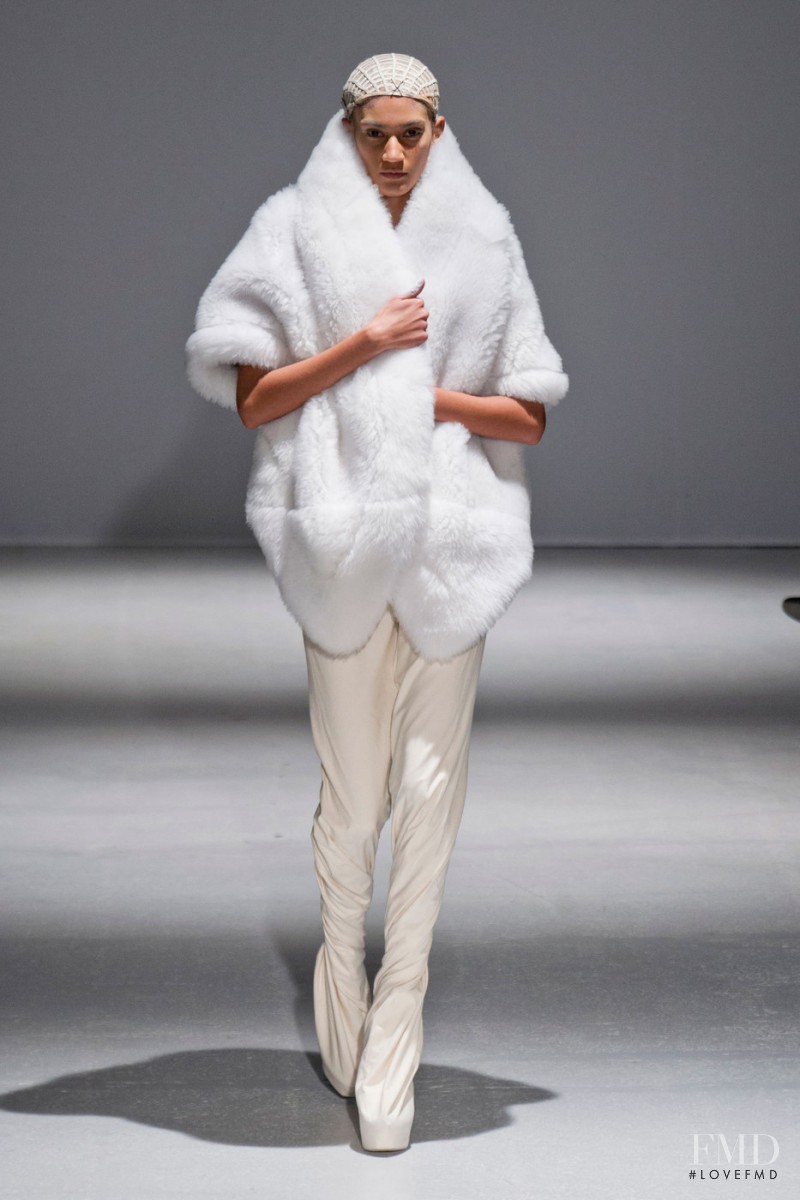 Hadassa Lima featured in  the Gareth Pugh fashion show for Autumn/Winter 2014