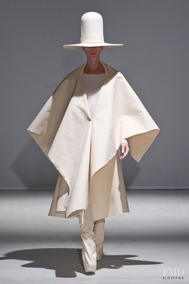 Daiane Conterato featured in  the Gareth Pugh fashion show for Autumn/Winter 2014
