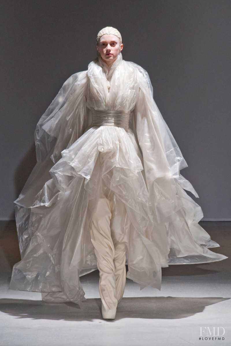 Sigrid Agren featured in  the Gareth Pugh fashion show for Autumn/Winter 2014