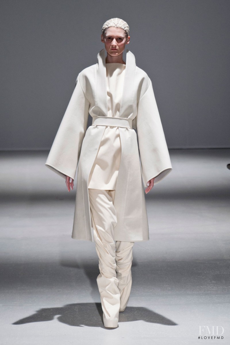 Marie Piovesan featured in  the Gareth Pugh fashion show for Autumn/Winter 2014