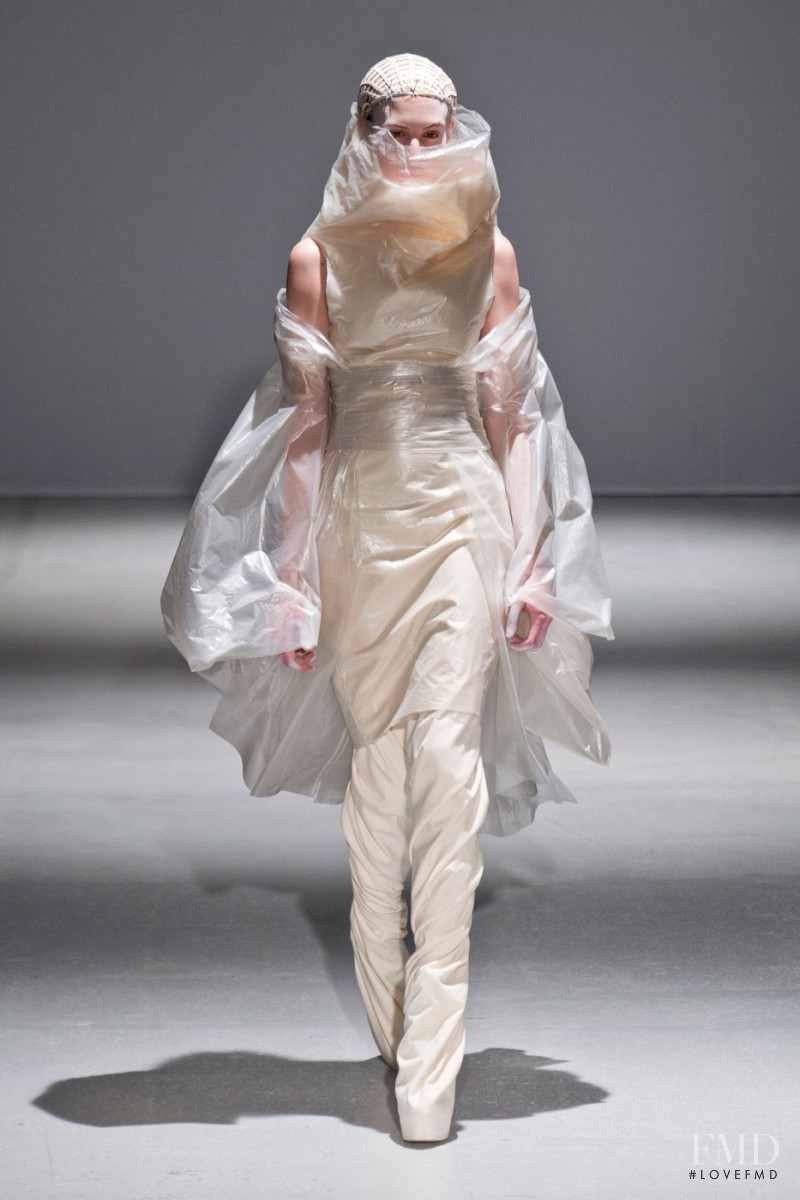 Elodia Prieto featured in  the Gareth Pugh fashion show for Autumn/Winter 2014
