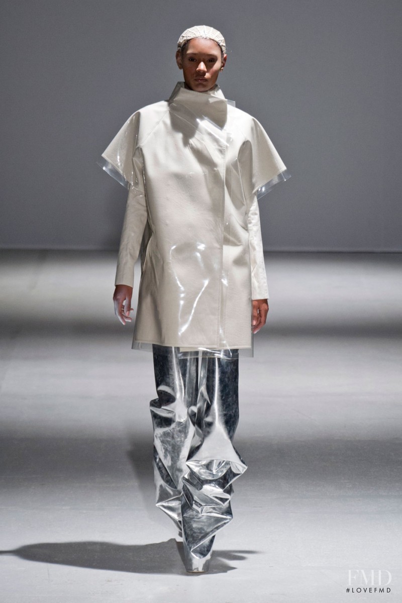 Ysaunny Brito featured in  the Gareth Pugh fashion show for Autumn/Winter 2014