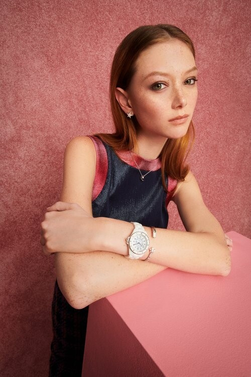 Sara Grace Wallerstedt featured in  the Saks Fifth Avenue advertisement for Spring/Summer 2023