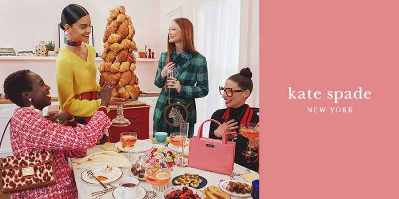 Sara Grace Wallerstedt featured in  the Kate Spade New York advertisement for Autumn/Winter 2022