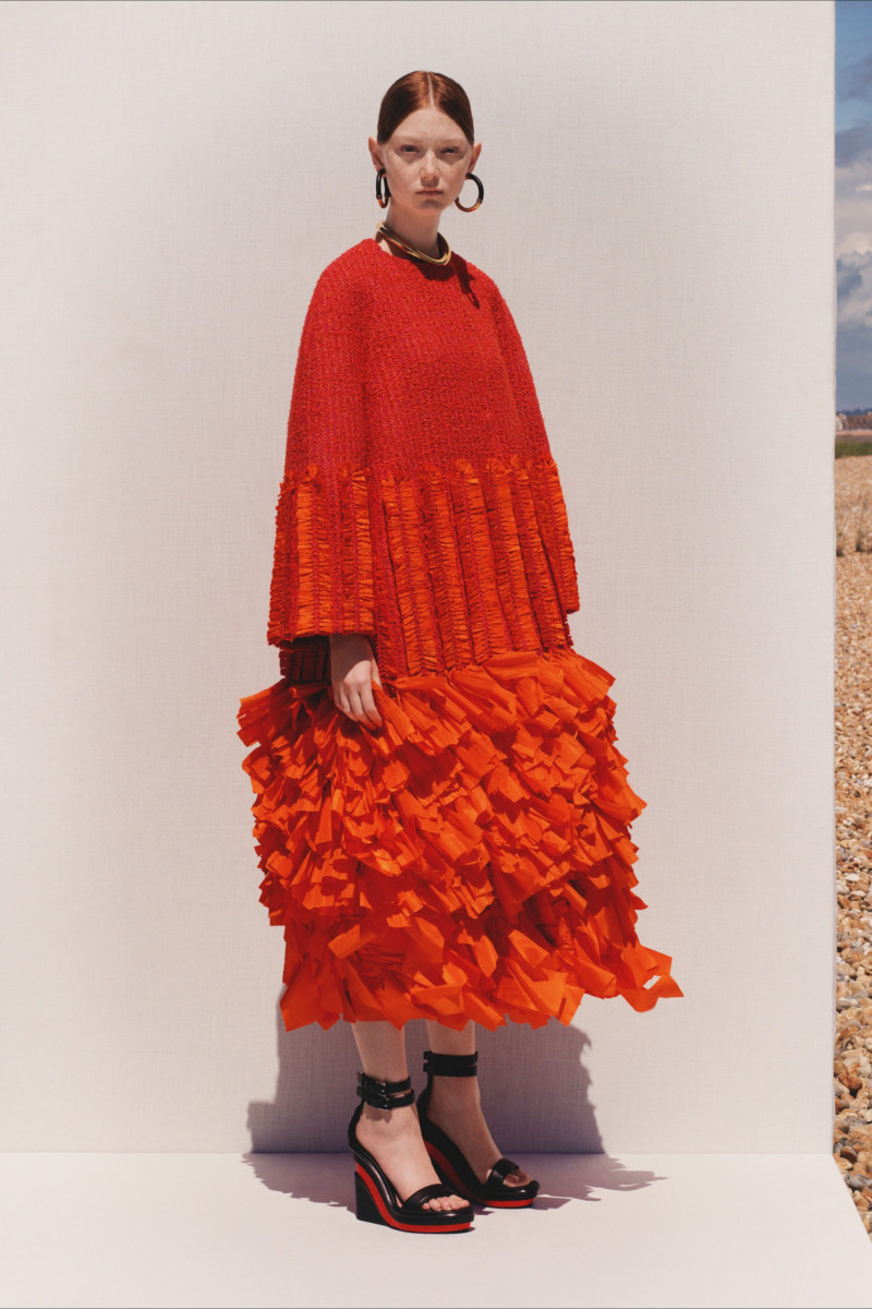 Sara Grace Wallerstedt featured in  the Alexander McQueen lookbook for Resort 2020