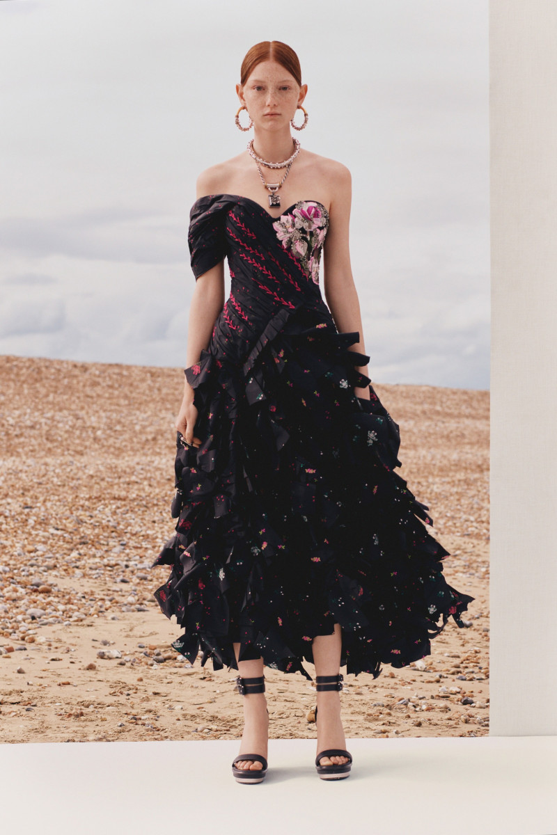 Sara Grace Wallerstedt featured in  the Alexander McQueen lookbook for Resort 2020