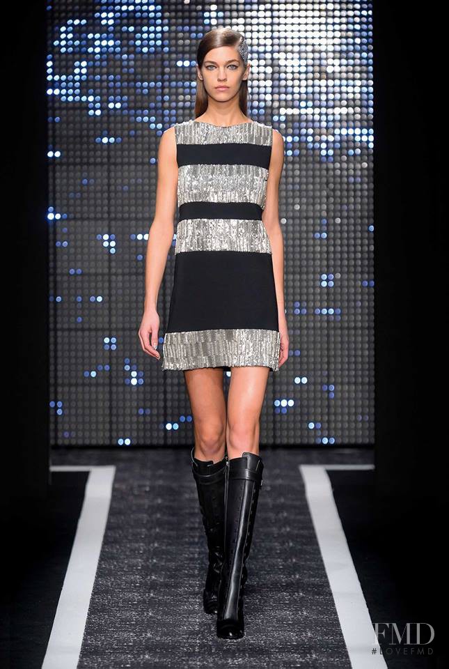 Samantha Gradoville featured in  the Maxime Simoëns fashion show for Autumn/Winter 2014