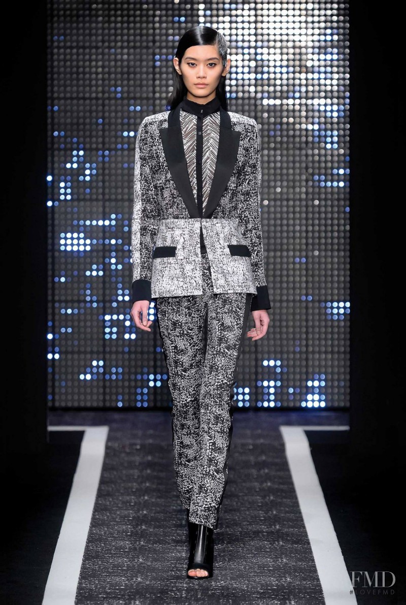 Ming Xi featured in  the Maxime Simoëns fashion show for Autumn/Winter 2014