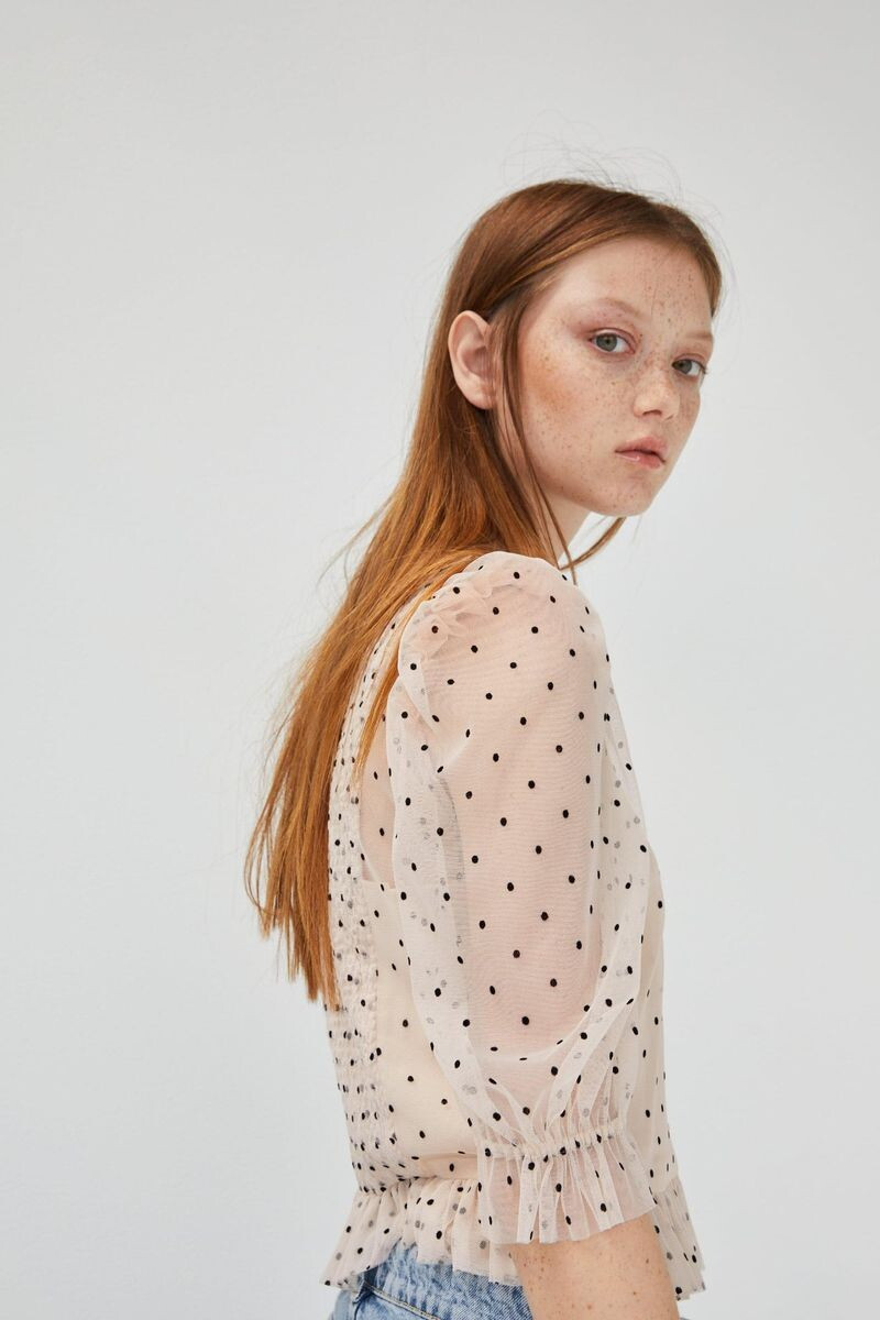 Sara Grace Wallerstedt featured in  the Zara advertisement for Summer 2019