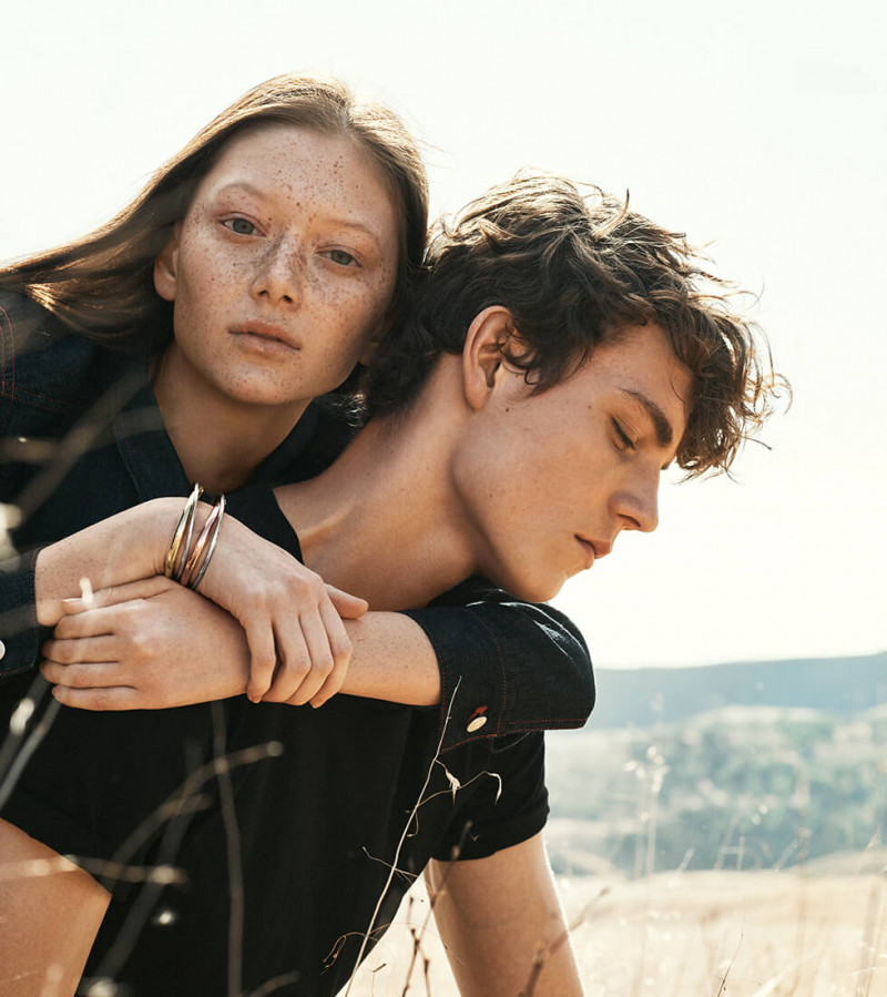 Sara Grace Wallerstedt featured in  the ck  Calvin Klein Jewellery advertisement for Spring/Summer 2018