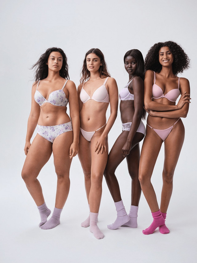 Adut Akech Bior featured in  the Victoria\'s Secret advertisement for Spring/Summer 2023