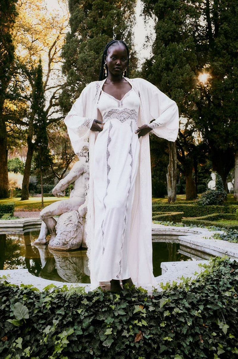 Adut Akech Bior featured in  the Victoria\'s Secret advertisement for Spring/Summer 2023