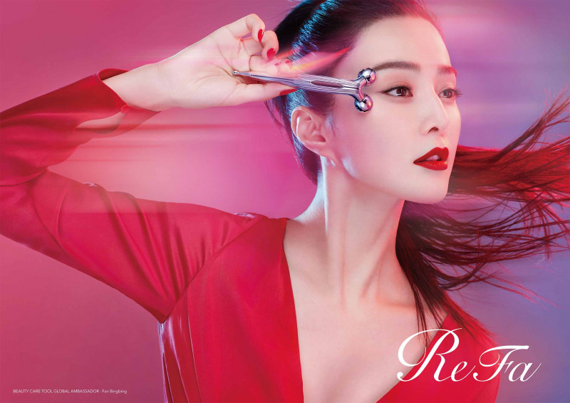 Fan Bing Bing featured in  the ReFa Beauty Care advertisement for Autumn/Winter 2018