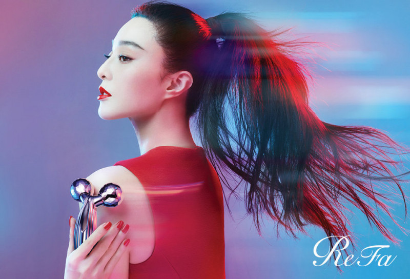 Fan Bing Bing featured in  the ReFa Beauty Care advertisement for Autumn/Winter 2018