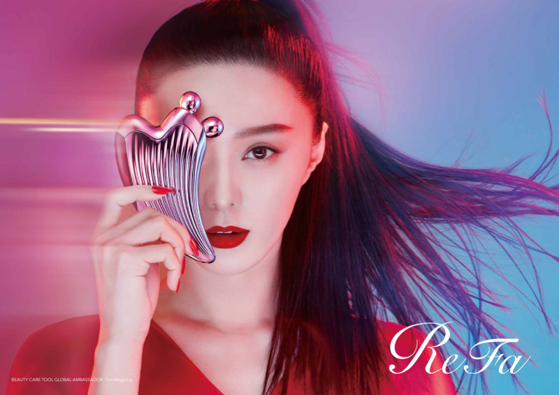 Fan Bing Bing featured in  the ReFa Beauty Care advertisement for Autumn/Winter 2018