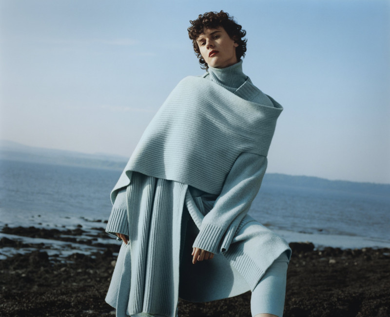 Jamily Meurer Wernke featured in  the Pringle of Scotland advertisement for Autumn/Winter 2018