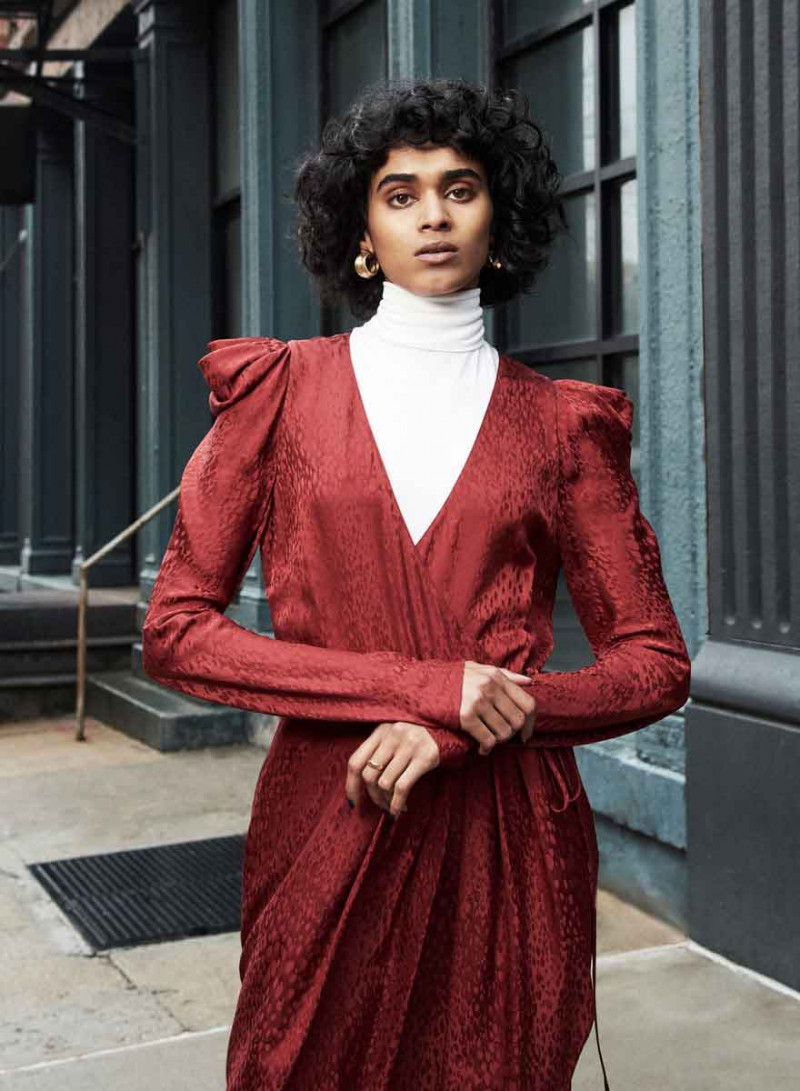 Radhika Nair featured in  the A.L.C. advertisement for Autumn/Winter 2018