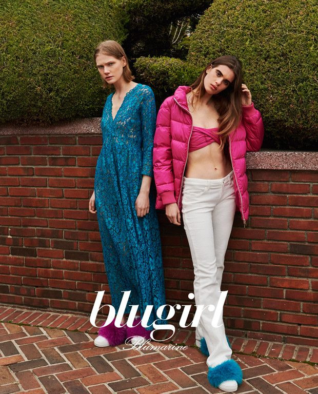 Marland Backus featured in  the be Blugirl advertisement for Autumn/Winter 2018