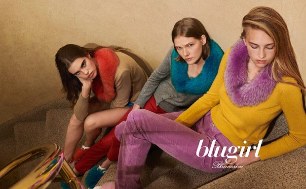 Marland Backus featured in  the be Blugirl advertisement for Autumn/Winter 2018